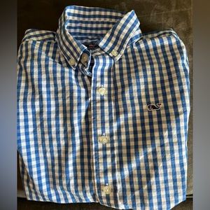 Size 7; Vineyard Vines whale button down; EUC